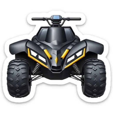 batmobile atv quad cross sticker