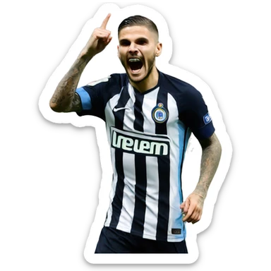 Mauro icardi goal celebrate sticker