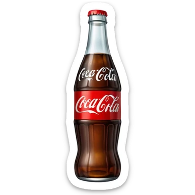 coca cola bottle with black label sticker