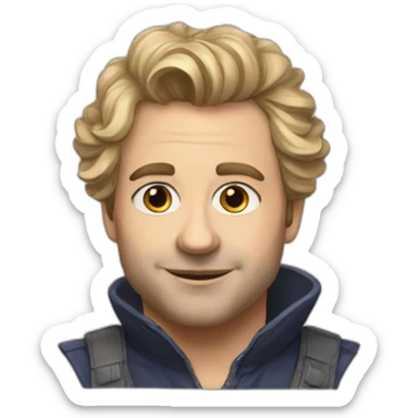 François Damien sketch sticker