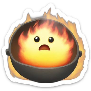 Calcifer from howls moving castle sticker