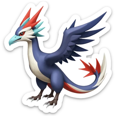  Nargacuga-Latias-Amaura-Noivern-Silvally-Pokémon-Fakémon-fusion (full body) sticker