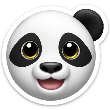 Panda with Oreo  sticker
