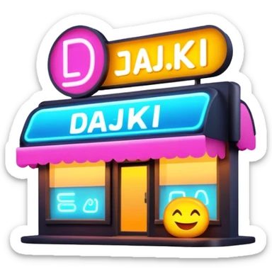 SHOP NAME DDAJKI sticker
