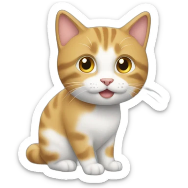 Un Chat sur la tour effeil sticker