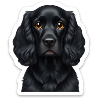 black-cocker-spaniel-cali sticker