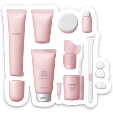 skin care Kit light pink sticker