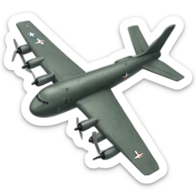 plane-military sticker