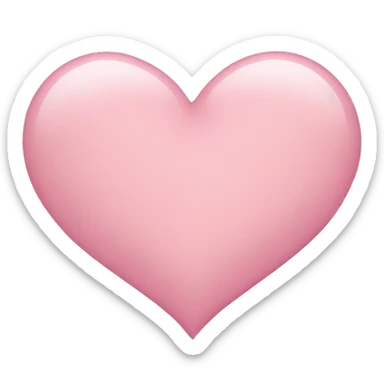 Light pink heart sticker