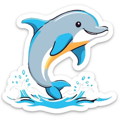 Dolphin sticker