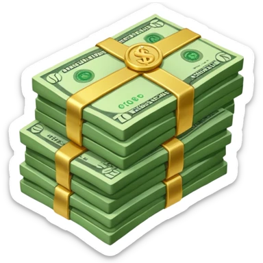 Сделай пачку денег как в GTA San Andreas sticker