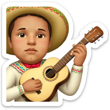 Mariachi Guitarist sticker
