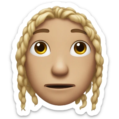 dread verge of crying sticker