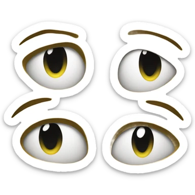 sneaky yellow emoji sticker