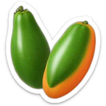 AI chat papaya sticker