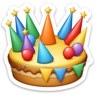 Party celebration sticker