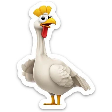 turkey on the Eifel tower sticker