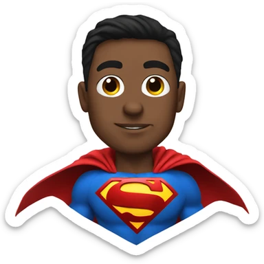 Me as super man sticker