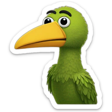 big bird muppet sticker