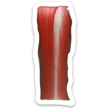 Red water cascade sticker