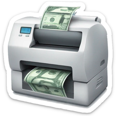 money printer says brrrrr sticker
