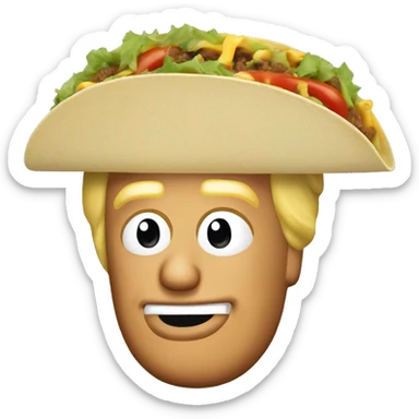 Donald trump taco sticker