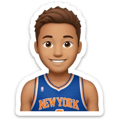 Smiley new york knicks sticker