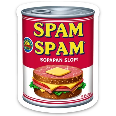 pop art SPAM meat slop advertisement warhol landscape  sticker