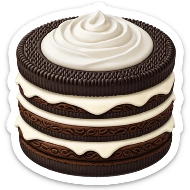 A stylish oreo sticker