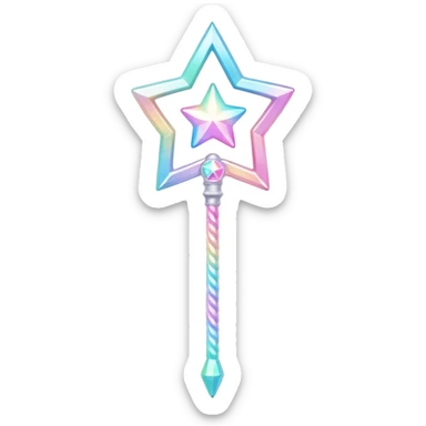 Kawaii decora cutecore starlight staff sticker