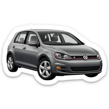 2013 Volkswagen Golf dark grey 5 door sticker