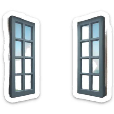 open window sticker