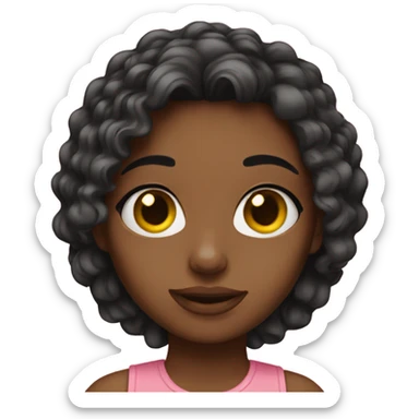 Girl in Snapchat sticker