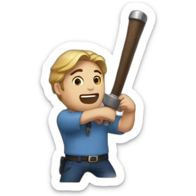 John d ahora random martillo sticker