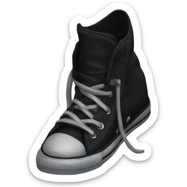 high top black converse  sticker