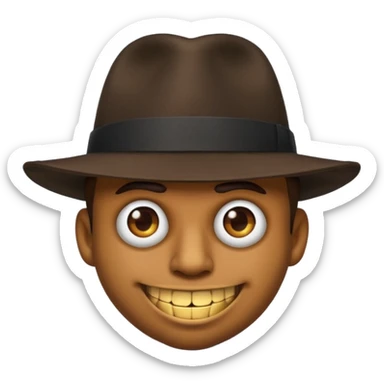 Gangster emoji sticker