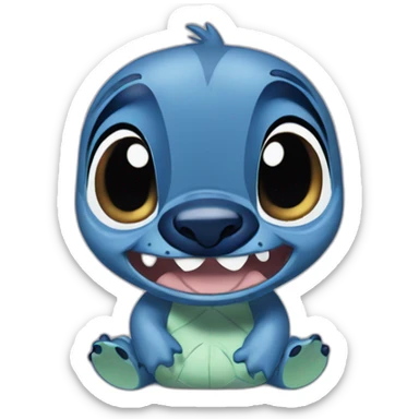 Lilo and stitch stitch sticker