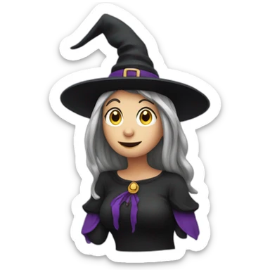 Witch gossiping sticker