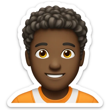 smiling boy in sportswear sticker