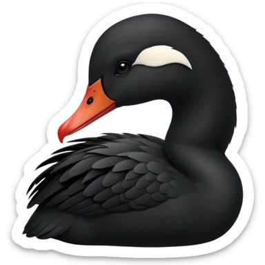 cisne negro sticker