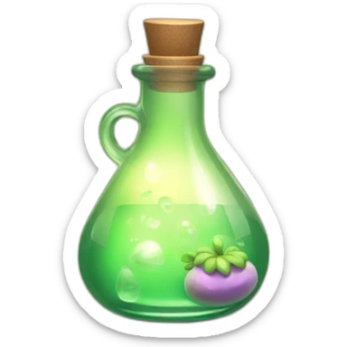 luck potion simple style 3d sticker