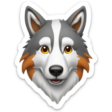 Renard argenté sticker