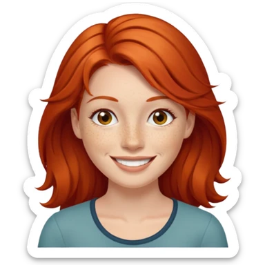 👸🏼 hace ese emoji pero que la mujer sea pelirroja sticker