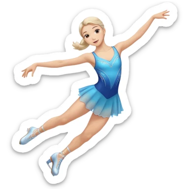 Figure skater sticker