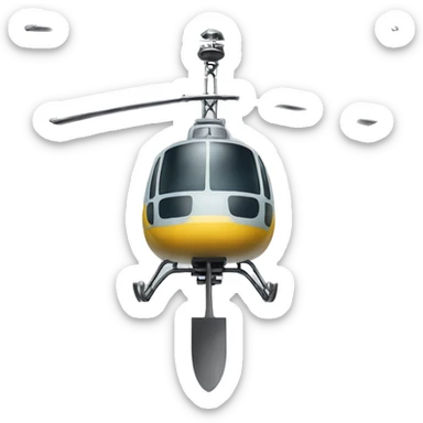Helicopter spoon sticker