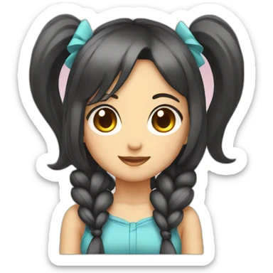 twin tail Gal sticker