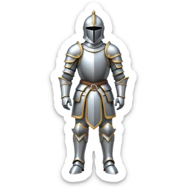 Knight in armor sticker