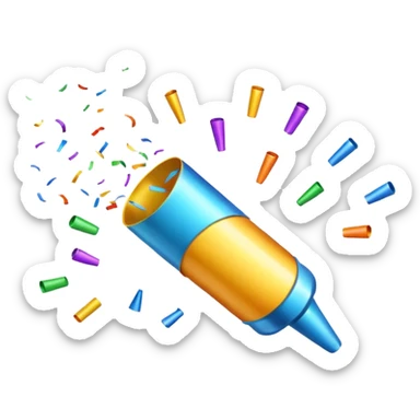 party popper sticker
