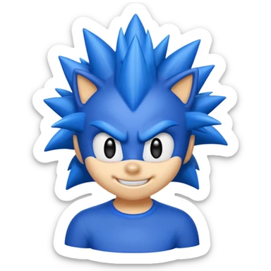 The Sonic Emoji sticker