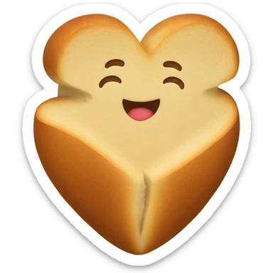 Heart shaped bread sticker